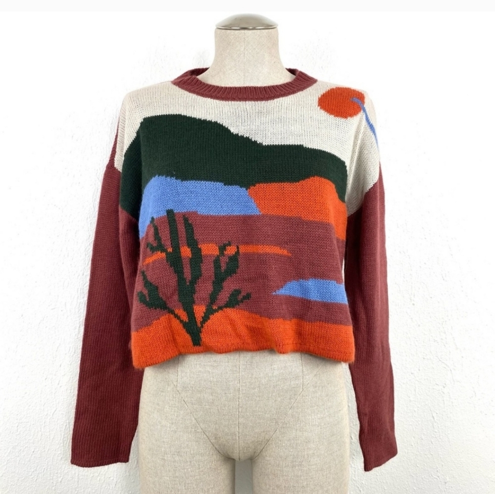 Madden Girl Cropped Desert Sweater